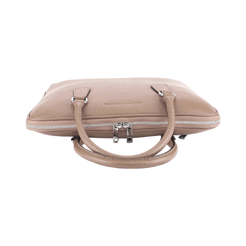 Unisex Affärsportfölj Laptopväska i äkta läder - Made in Italy
