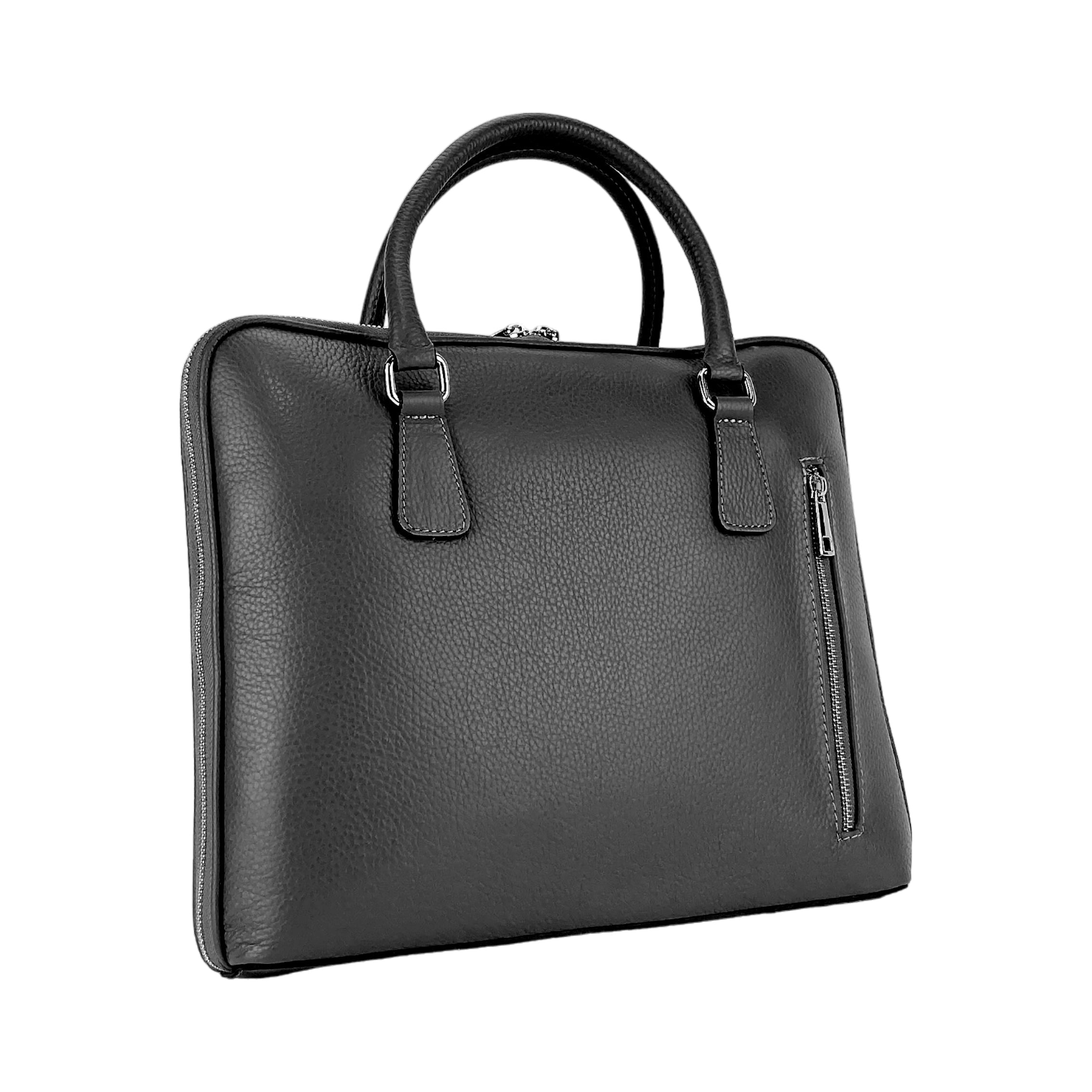 Laptopväska Affärsportfölj i äkta läder Unisex - Made in Italy