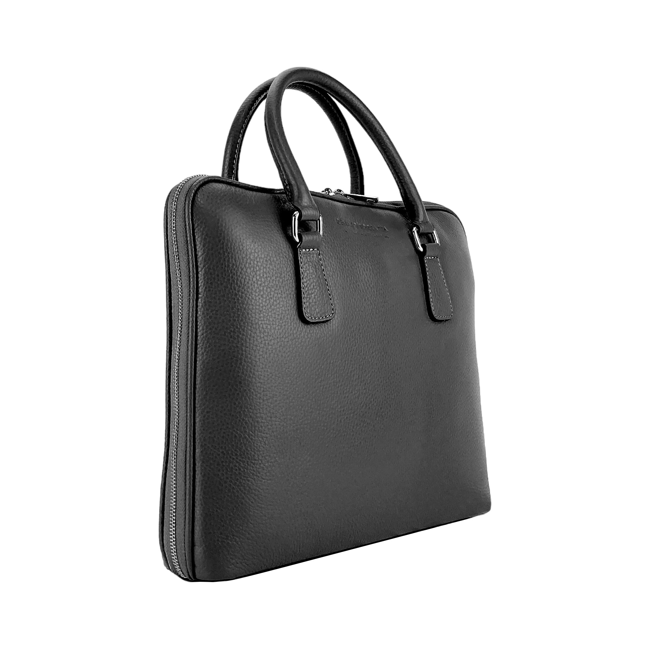 Laptopväska Affärsportfölj i äkta läder Unisex - Made in Italy