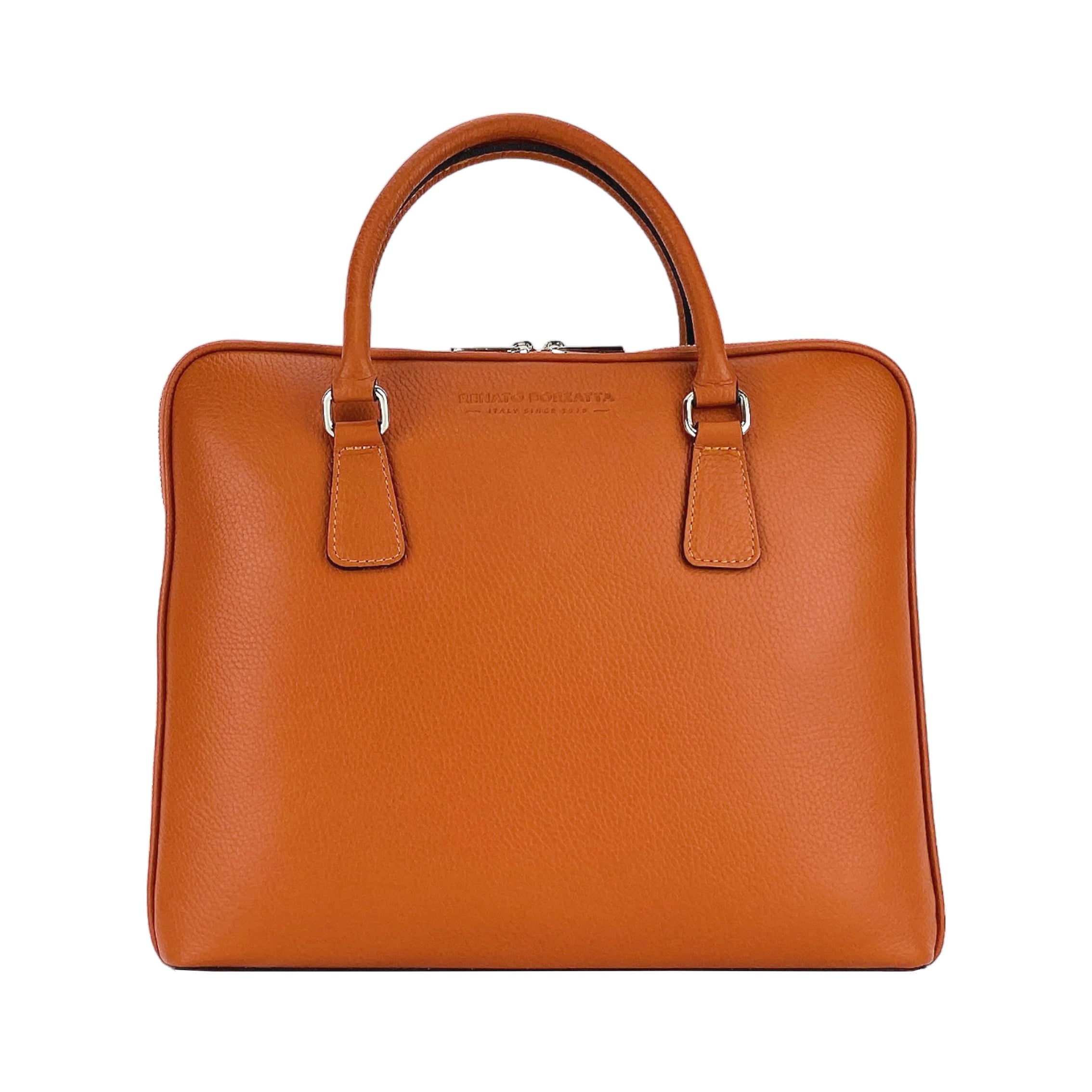Unisex Affärsportfölj Laptopväska i äkta läder - Made in Italy