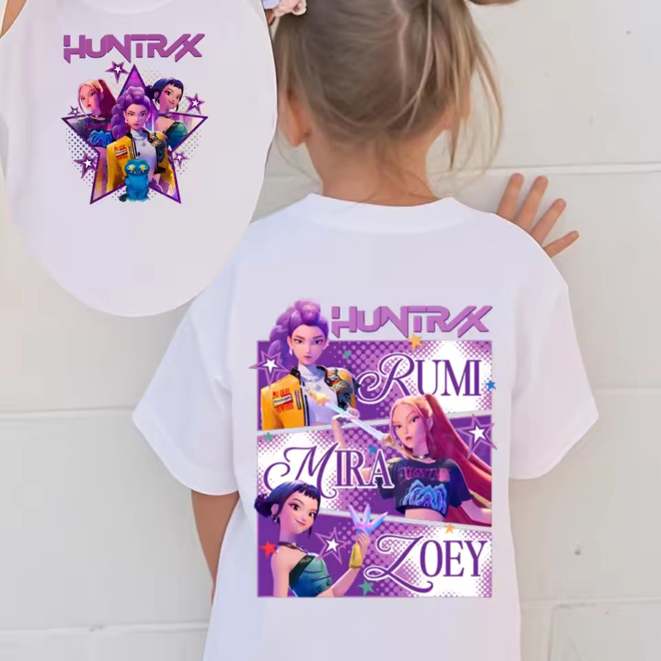 Demon Hunters K-Pop T-shirt 2025 – Barn Sommartröja (12-pack)