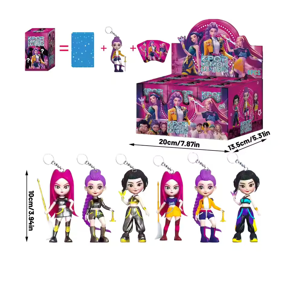 Kpop samlarfigurer handgjorda Figurer – 6-Pack Samlardekorationer