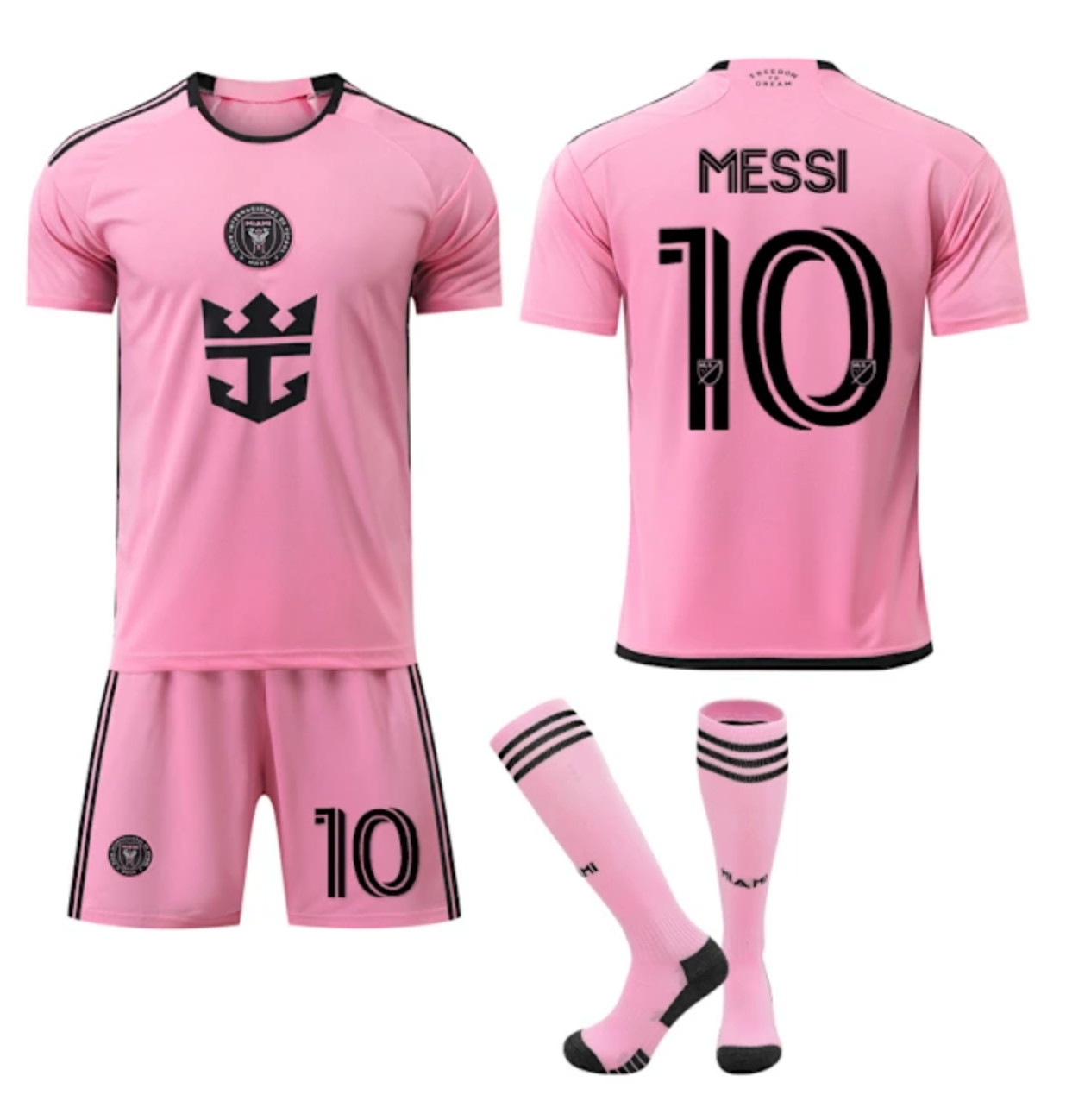 2024-2025 Major League Soccer Messi No.10 Miami International Jersey Home Adult Kids Soccer Jersey Kit