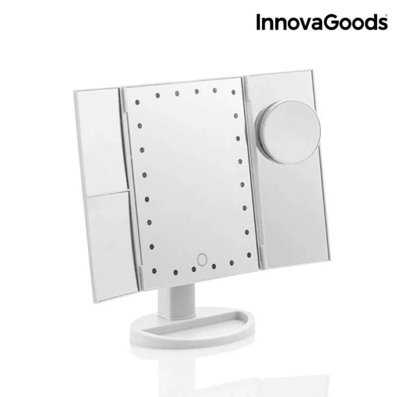 Förstoringsspegel med LED 4-in-1 Sminkspegel