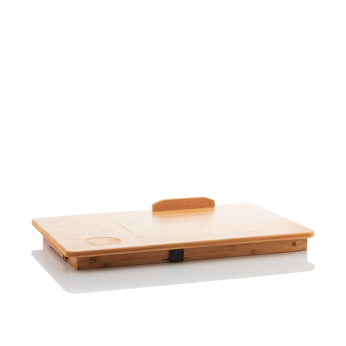 Hopfällbart Sidobord Laptop bord Bambu