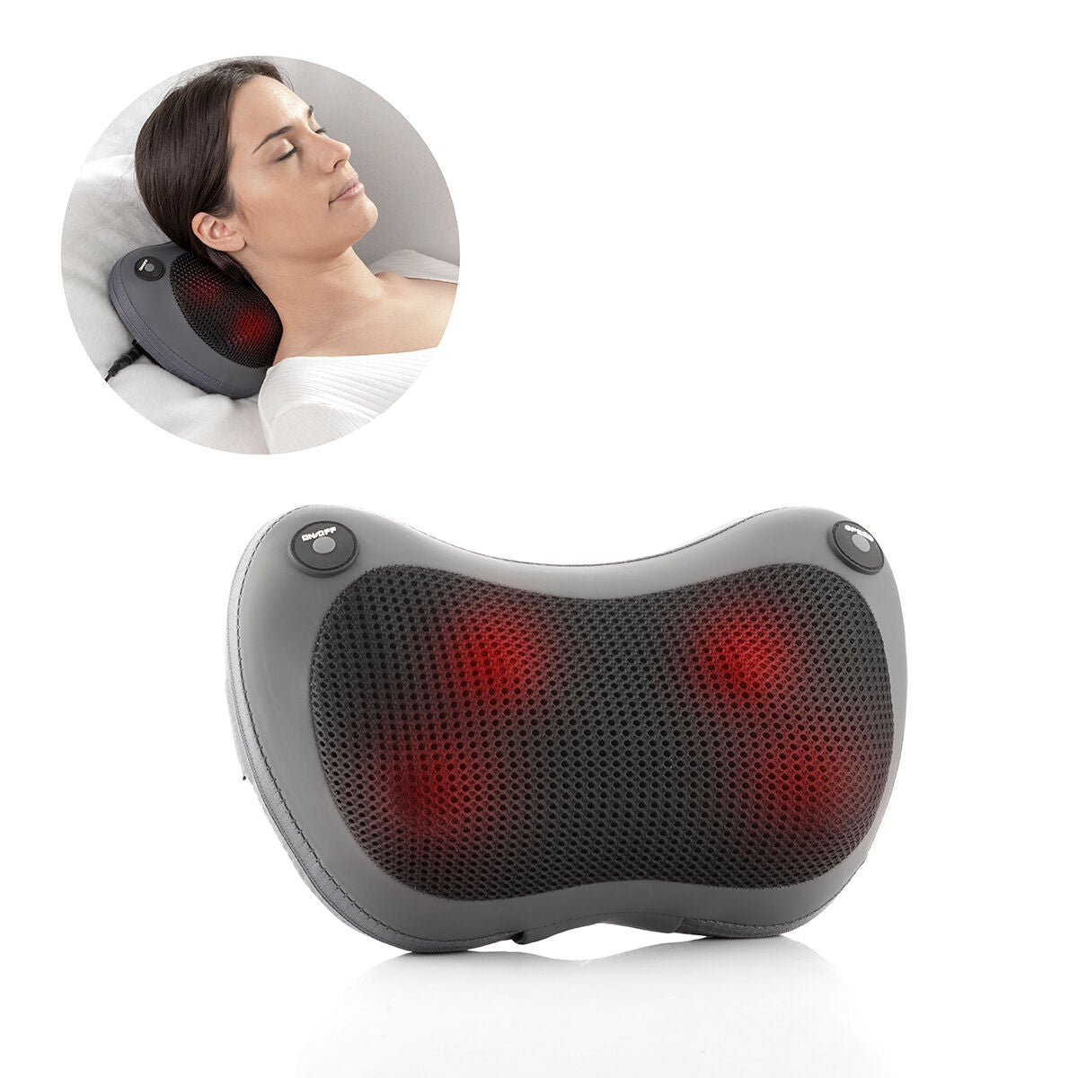 Kompakt Shiatsu Massager Elektrisk Nackmassage