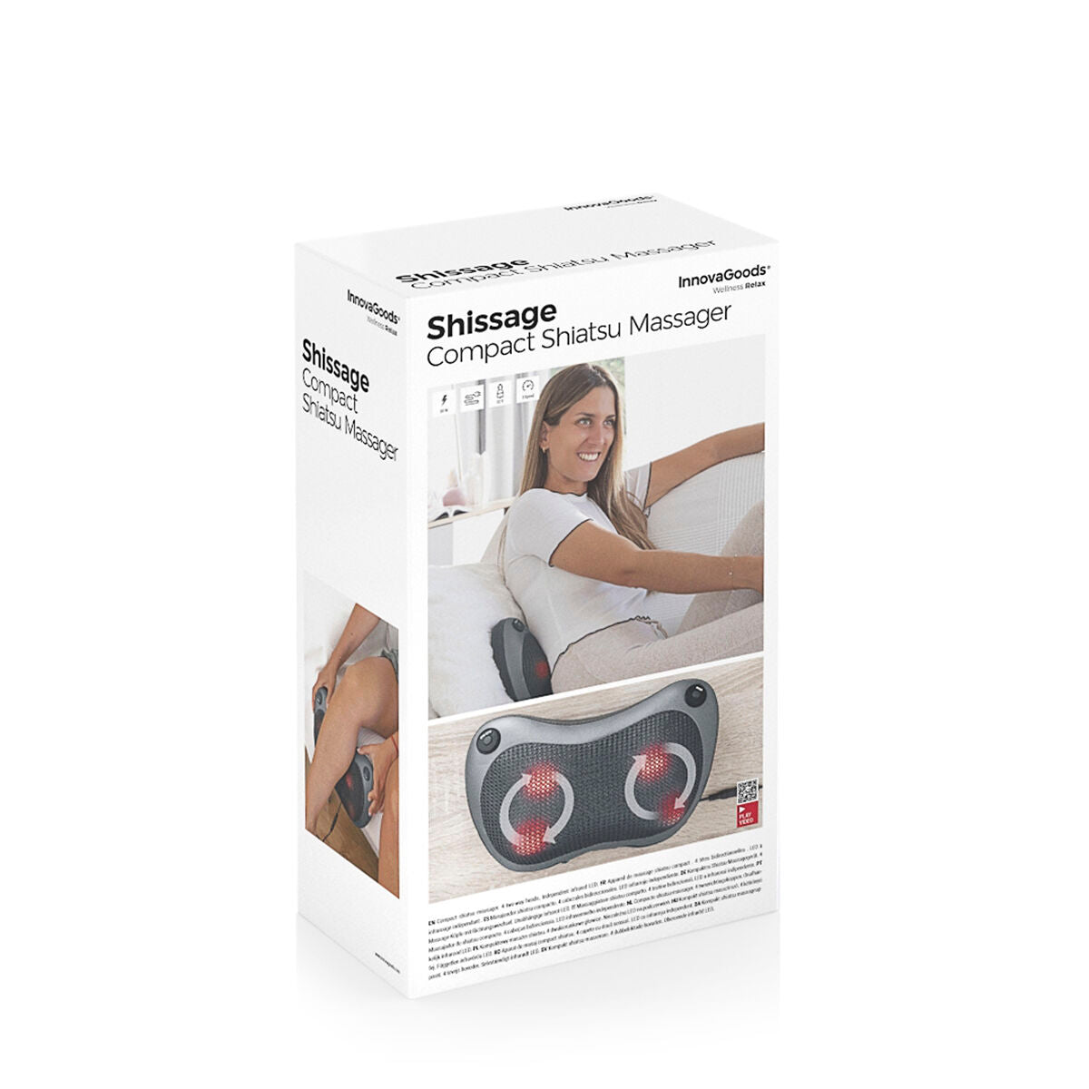 Kompakt Shiatsu Massager Elektrisk Nackmassage
