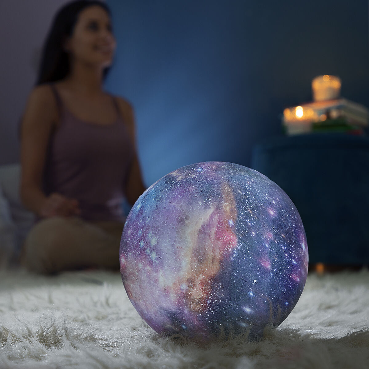 Uppladdningsbar Galaxy LED-lampa