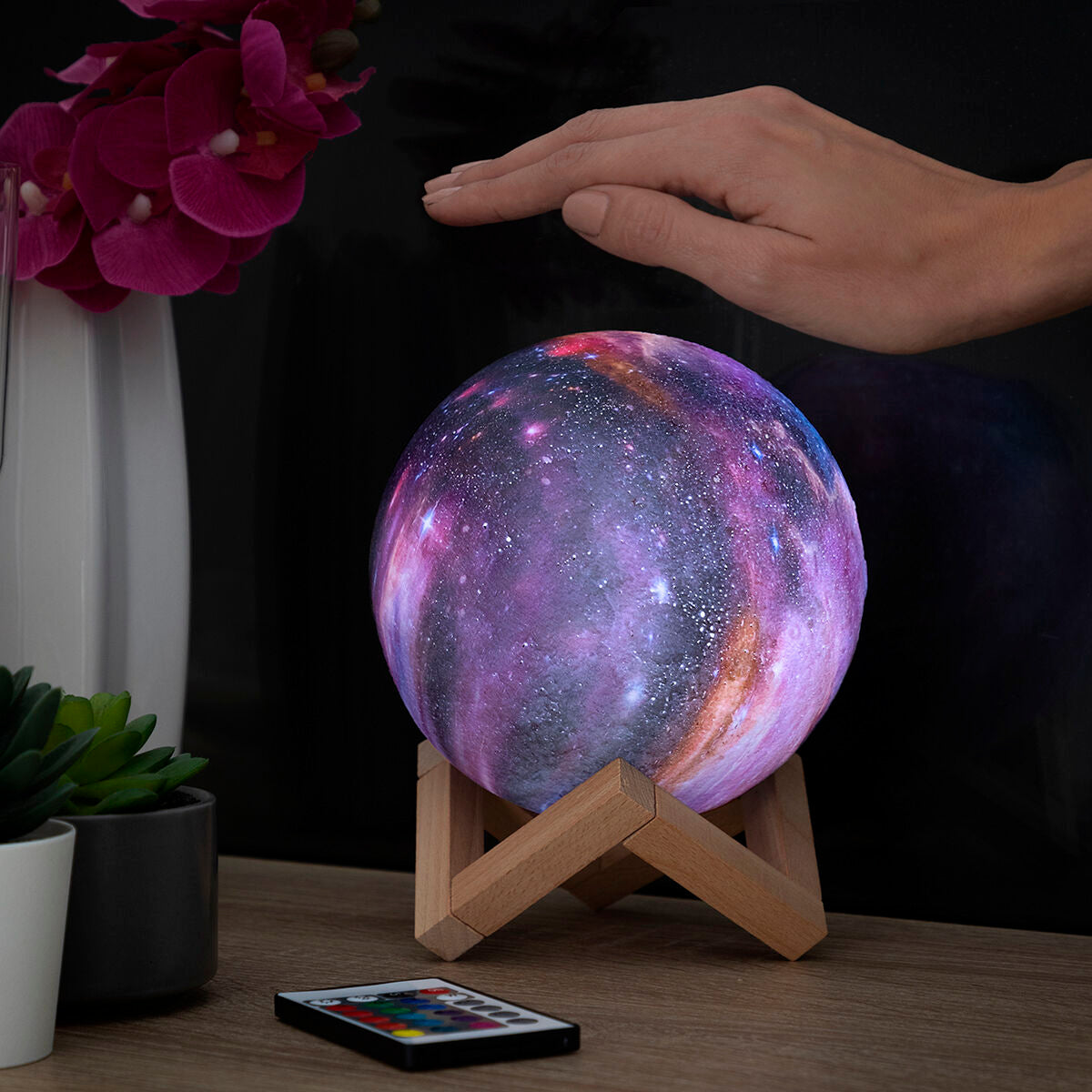 Uppladdningsbar Galaxy LED-lampa
