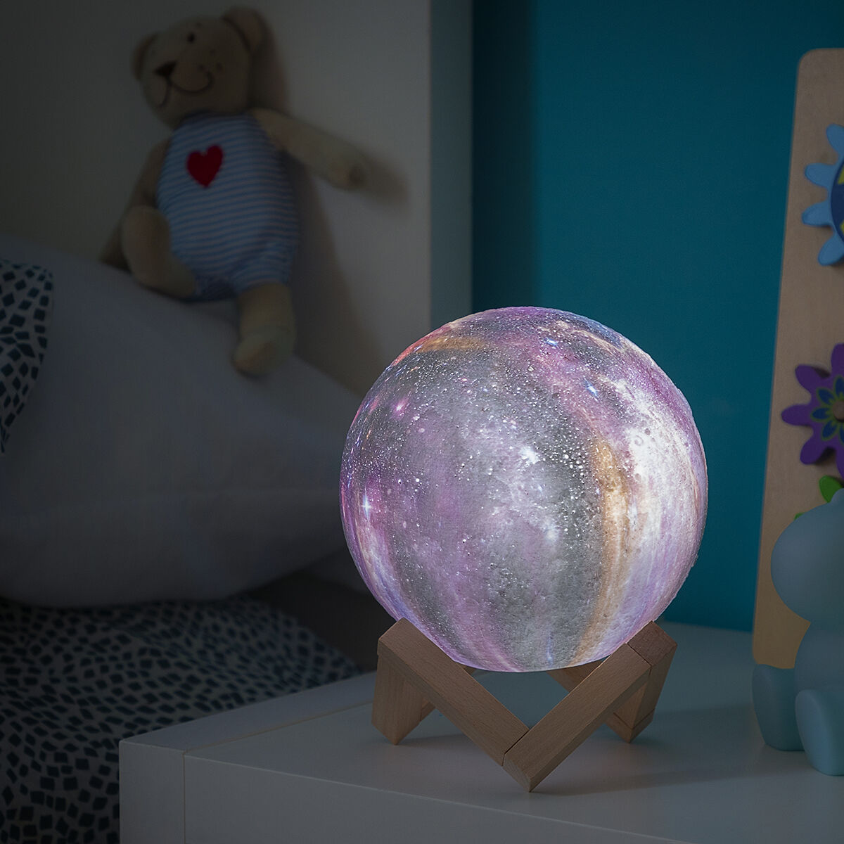Uppladdningsbar Galaxy LED-lampa