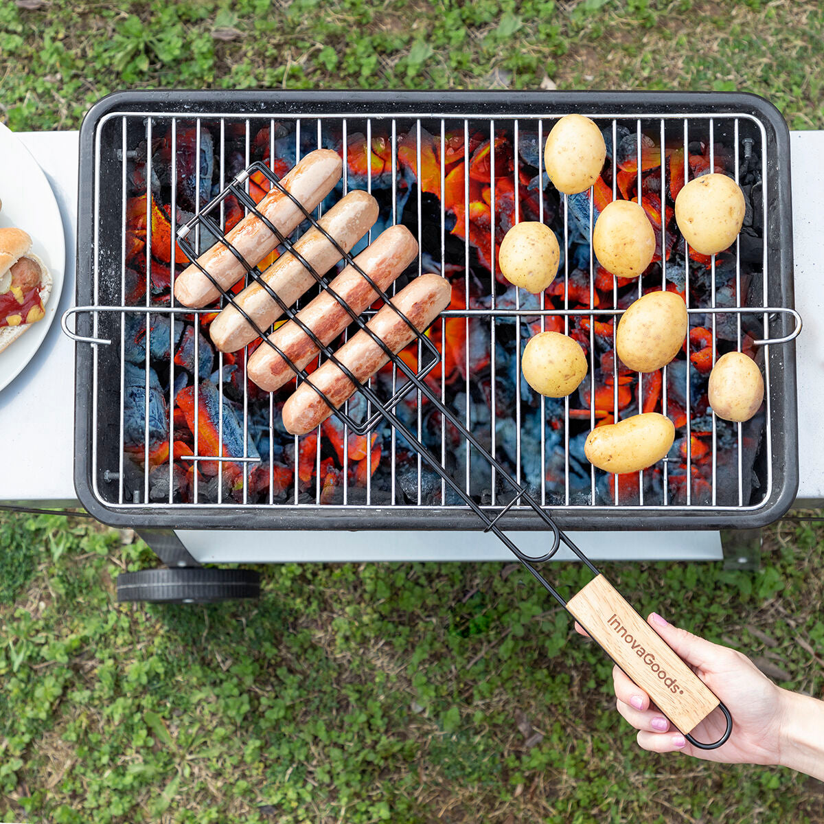 Grillspett 4st korvar samtidigt