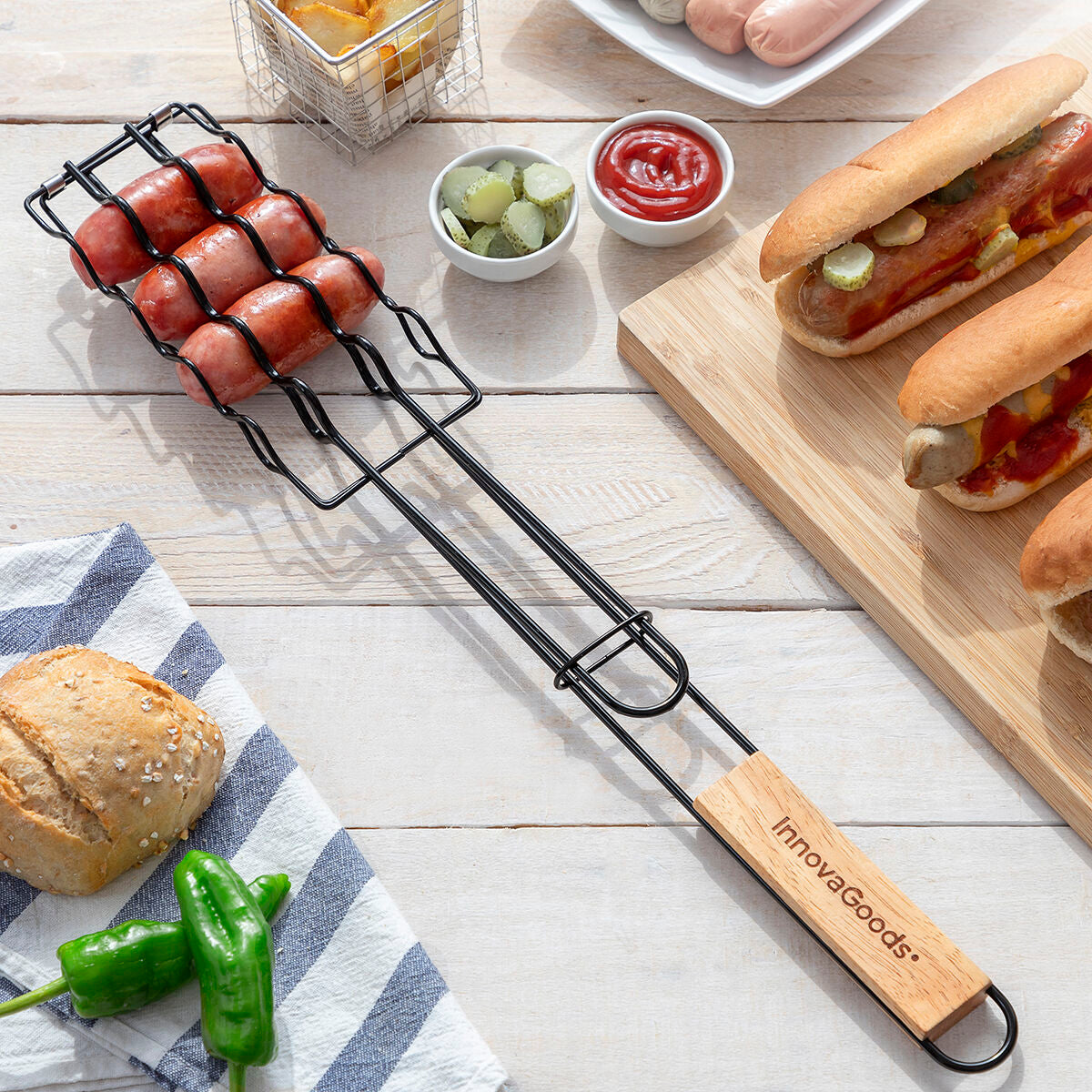 Grillspett 4st korvar samtidigt