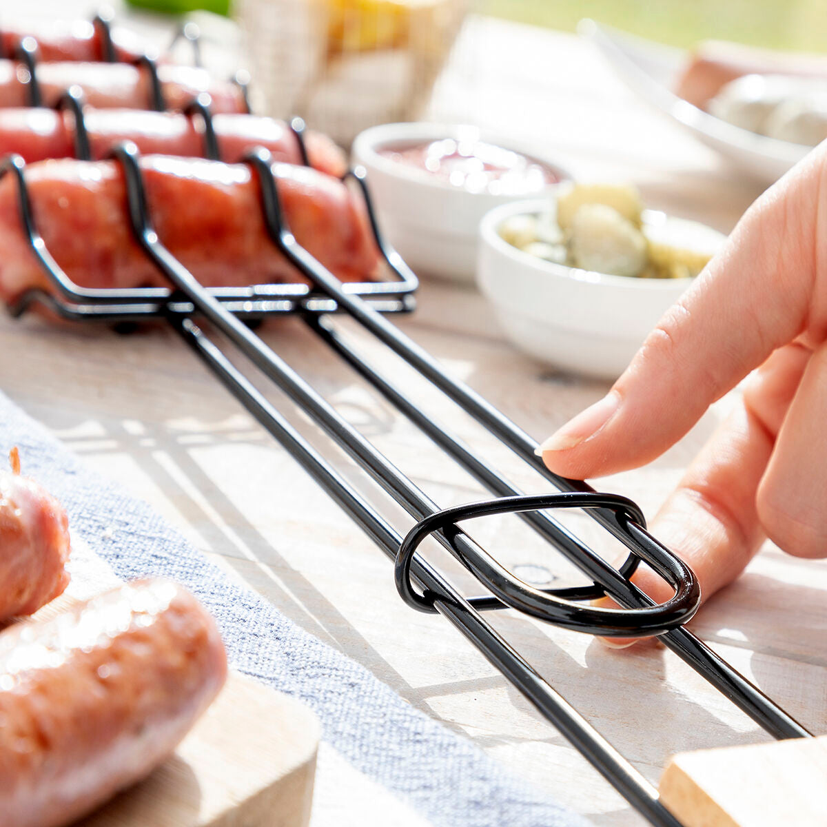 Grillspett 4st korvar samtidigt
