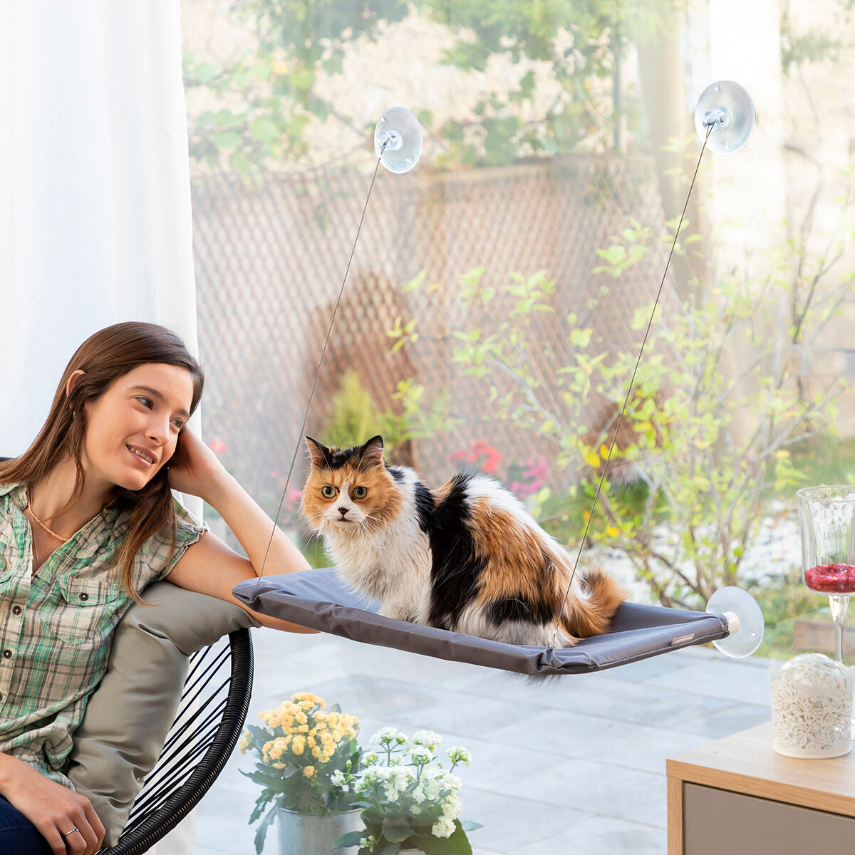 Hängmatta Fönster till Katt