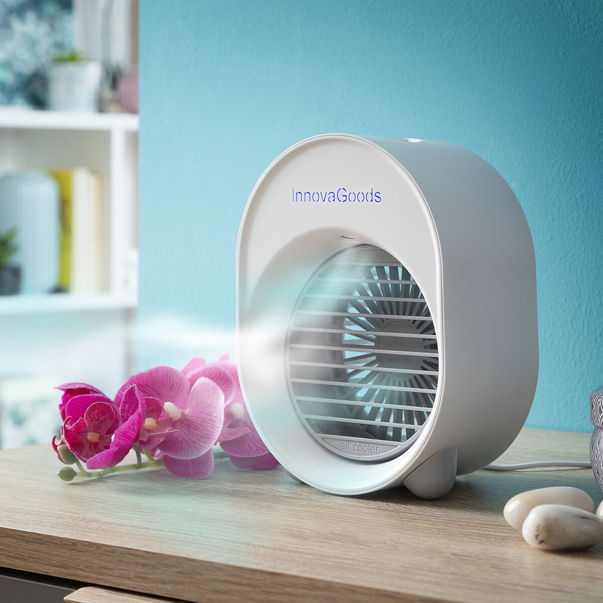 Mini ultraljud luftkylare- luftfuktare med LED