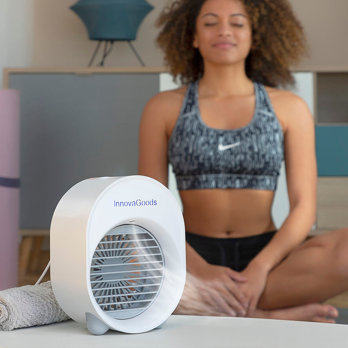 Mini ultraljud luftkylare- luftfuktare med LED