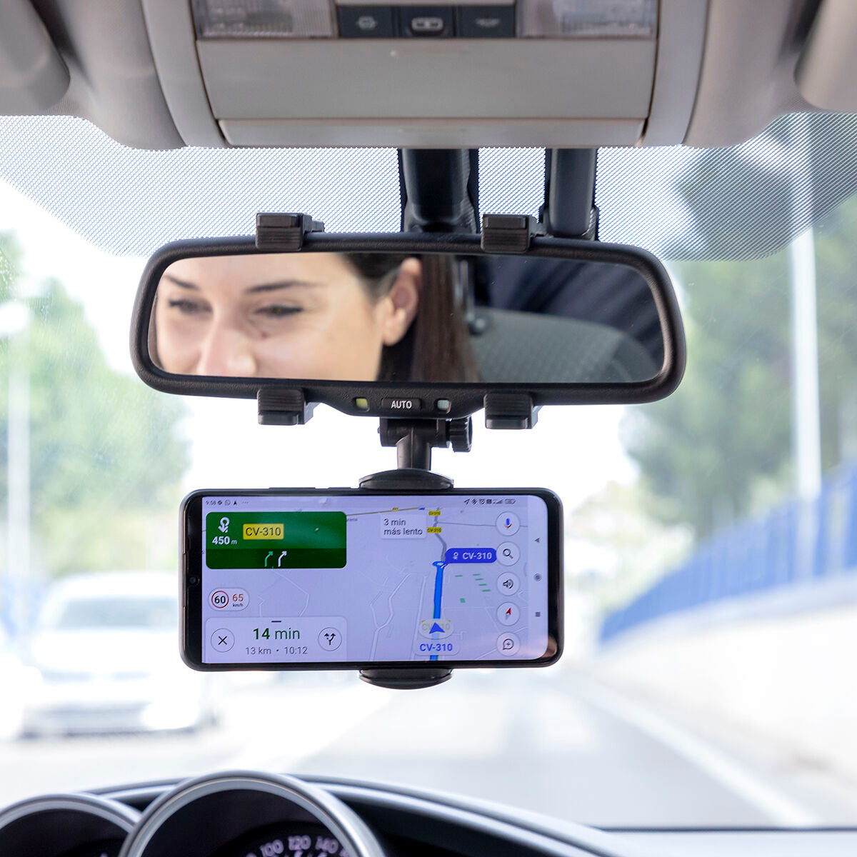 Smartphone-hållare för backspegel bil