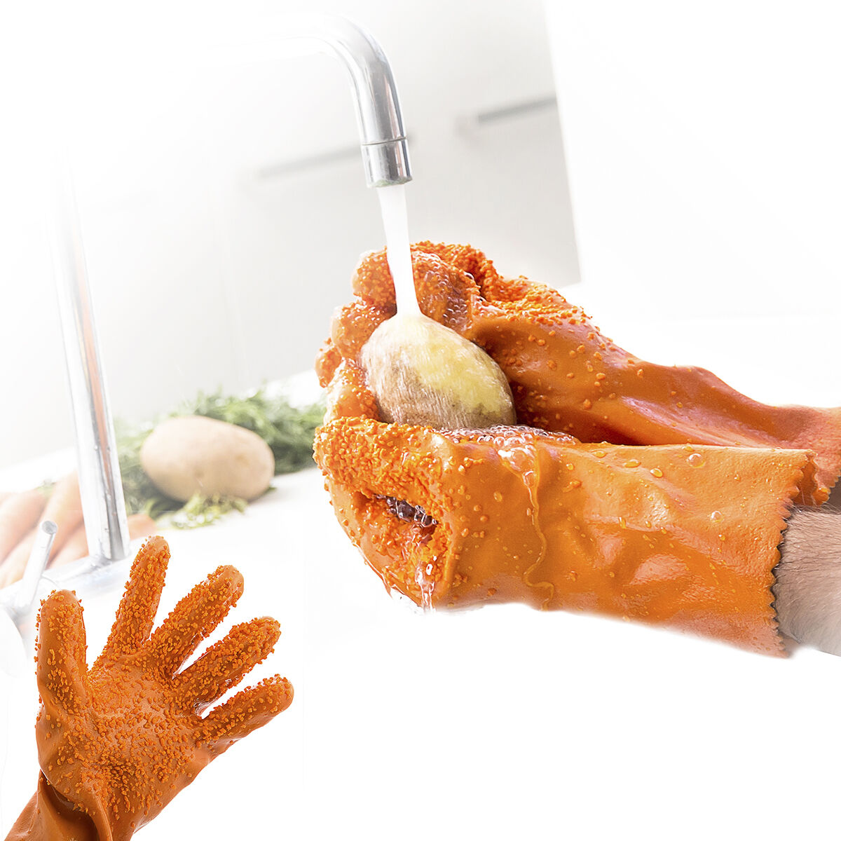 Rengöringshandskar för frukt och grönsaker