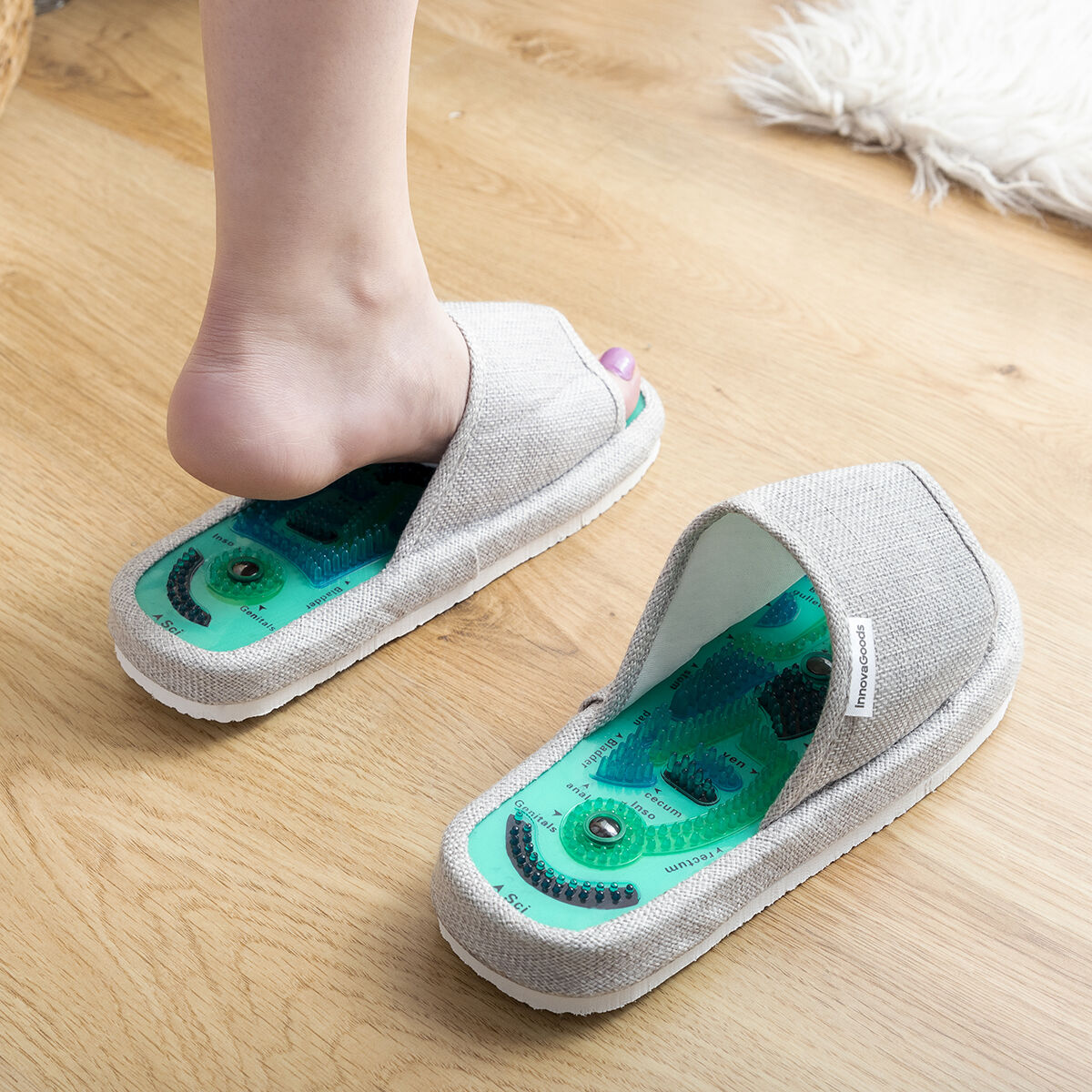 Akupressurtofflor smärtlindrande massage