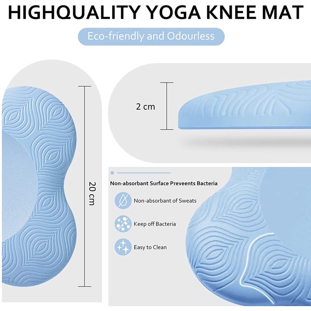 Yoga Knäskydd 2-pack – Halkfria Stödkuddar för Knän, Handleder & Armbågar