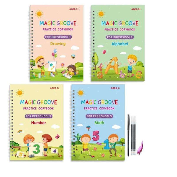 Återanvändbara Övningsböcker – 4-pack
