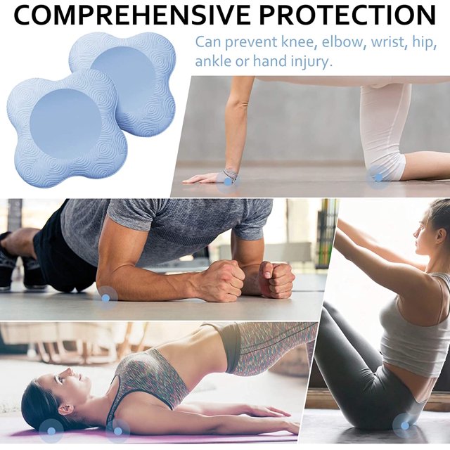 Yoga Knäskydd 2-pack – Halkfria Stödkuddar för Knän, Handleder & Armbågar