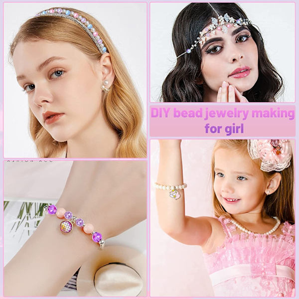 DIY Unicorn Pärlset – Charmset för Smyckestillverkning