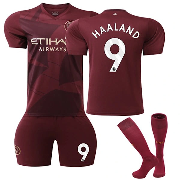 2024-2025 Manchester City Away Football Shirt Kids and Adults No. 9 Haaland