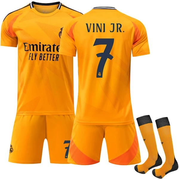 2024-2025 Real Madrid Away Football Shirt Kids and Adults Vinicius No. 7 VINI JR