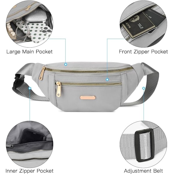 Vattentät Midjeväska Oxford-material Fashionable design Multipocket