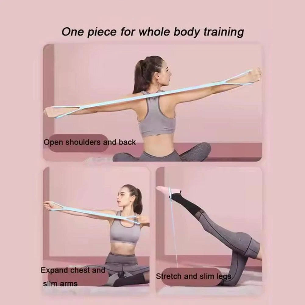 Yoga Motståndsband för Rygg- och Styrketräning Helkroppsträning