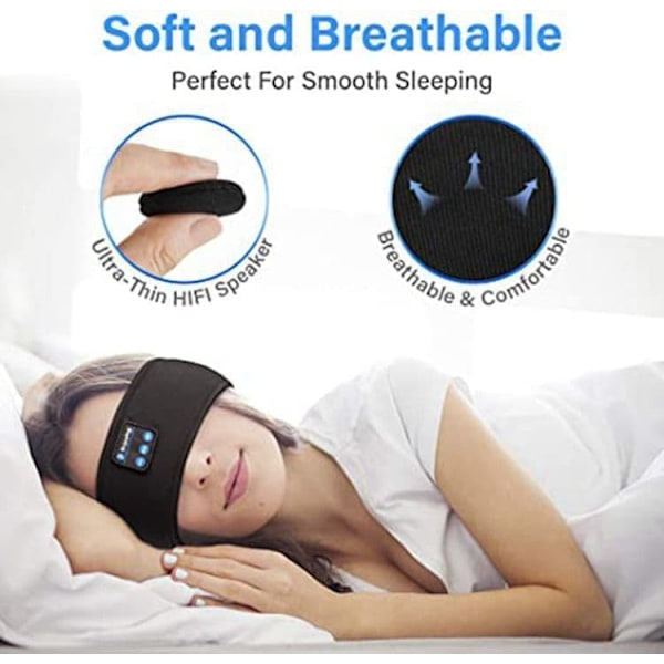 Sovhörlurar med Bluetooth Ögonmask Hög komfort Bluetooth 5.2