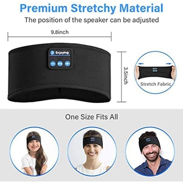 Sovhörlurar med Bluetooth Ögonmask Hög komfort Bluetooth 5.2