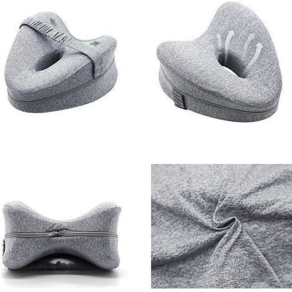 Ortopedisk Knäkudde med Memory Foam Ergonomisk design Tvättbar
