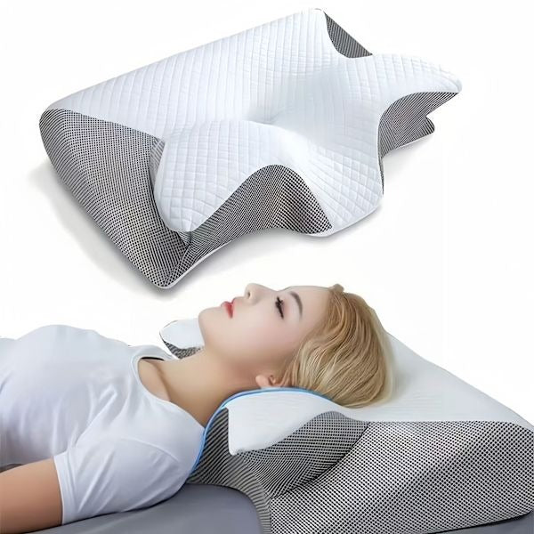 Viskoelastisk Nackkudde 2-i-1 – Ergonomiskt Stöd